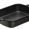 Le Creuset Braadslede 6,6 Liter 37 Cm Gietijzer Mat Zwart -Pannen Verkoop 0024147246527 20184370002422 gusseisen bratreine 37x29 schwarz 600x600