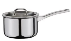 Spring Finesse Hoge Steelpan Met Glasdeksel ø 18 Cm Rvs Glans