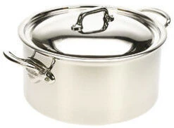 Mauviel M'Cook Kookpan Met Deksel Hoog Rond 28 Cm Rvs Glans