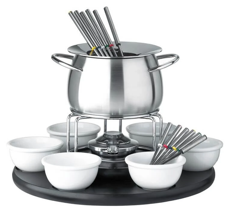 Spring Carousel Fondueset 6-persoons Rvs 22-delig 3 Spring Carousel Fondueset 6-persoons Rvs 22-delig