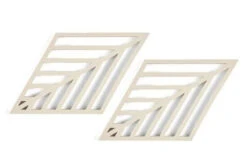 Zone Denmark Rhombus Leaf Onderzetter 20 X 11,5 Silicone Lichtbruin 2 Stuks