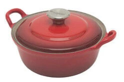 Le Creuset Faitout Braadpan Met Plaatstalen Deksel 1,3 Liter ø 20 Cm Gietijzer Rood