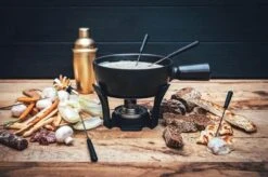 Boska Nero Kaasfondueset 1,3 Liter Aardewerk Zwart -Pannen Verkoop 853528 10 2400x