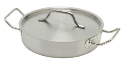 Inoxibar Industriële Lage Braadpan ø 24 Cm Rvs Mat