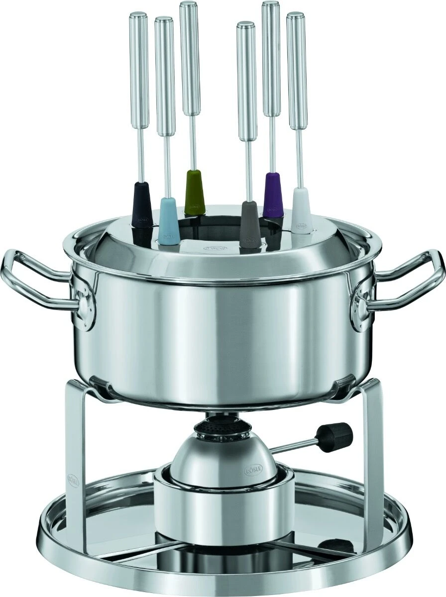 Rösle Multiply Fondueset ø 20 Cm 6-persoons Rvs 3 Rösle Multiply Fondueset ø 20 Cm 6-persoons Rvs