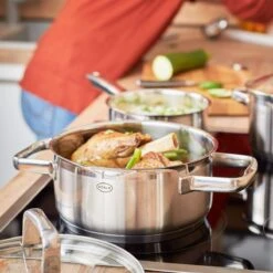 Rösle Charm Lage Kookpan Met Glasdeksel ø 20 Cm Rvs -Pannen Verkoop 91934 06