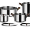 Alessi Edo Pannenset Rvs 7-delig -Pannen Verkoop edo pannenset