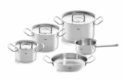 Fissler Original Profi Collection Pannenset Met Steelpan, Serveerpan En RVS Deksels 5-delig