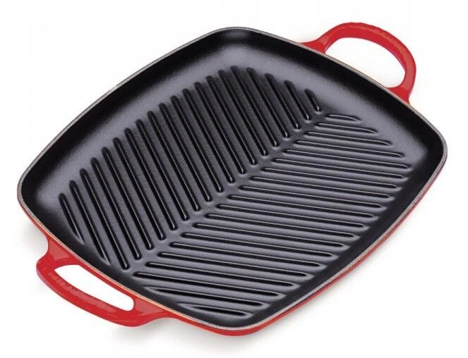 Le Creuset Rechthoekige Grill 30 Cm Gietijzer Kersrood 3 Le Creuset Rechthoekige Grill 30 Cm Gietijzer Kersrood