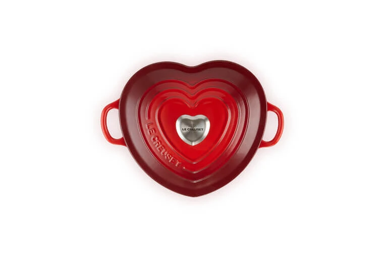 Le Creuset Braadpan Hartvormig Met Rvs Knop 2 Liter Gietijzer Kersrood 3 Le Creuset Braadpan Hartvormig Met Rvs Knop 2 Liter Gietijzer Kersrood