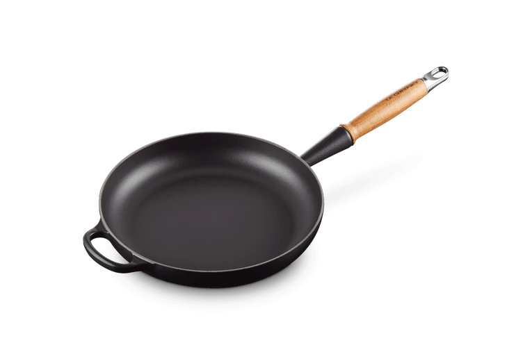 Le Creuset Koekenpan Rond Met Open Greep ø 26 Cm Gietijzer Mat Zwart 4 Le Creuset Koekenpan Rond Met Open Greep ø 26 Cm Gietijzer Mat Zwart - Afbeelding 2