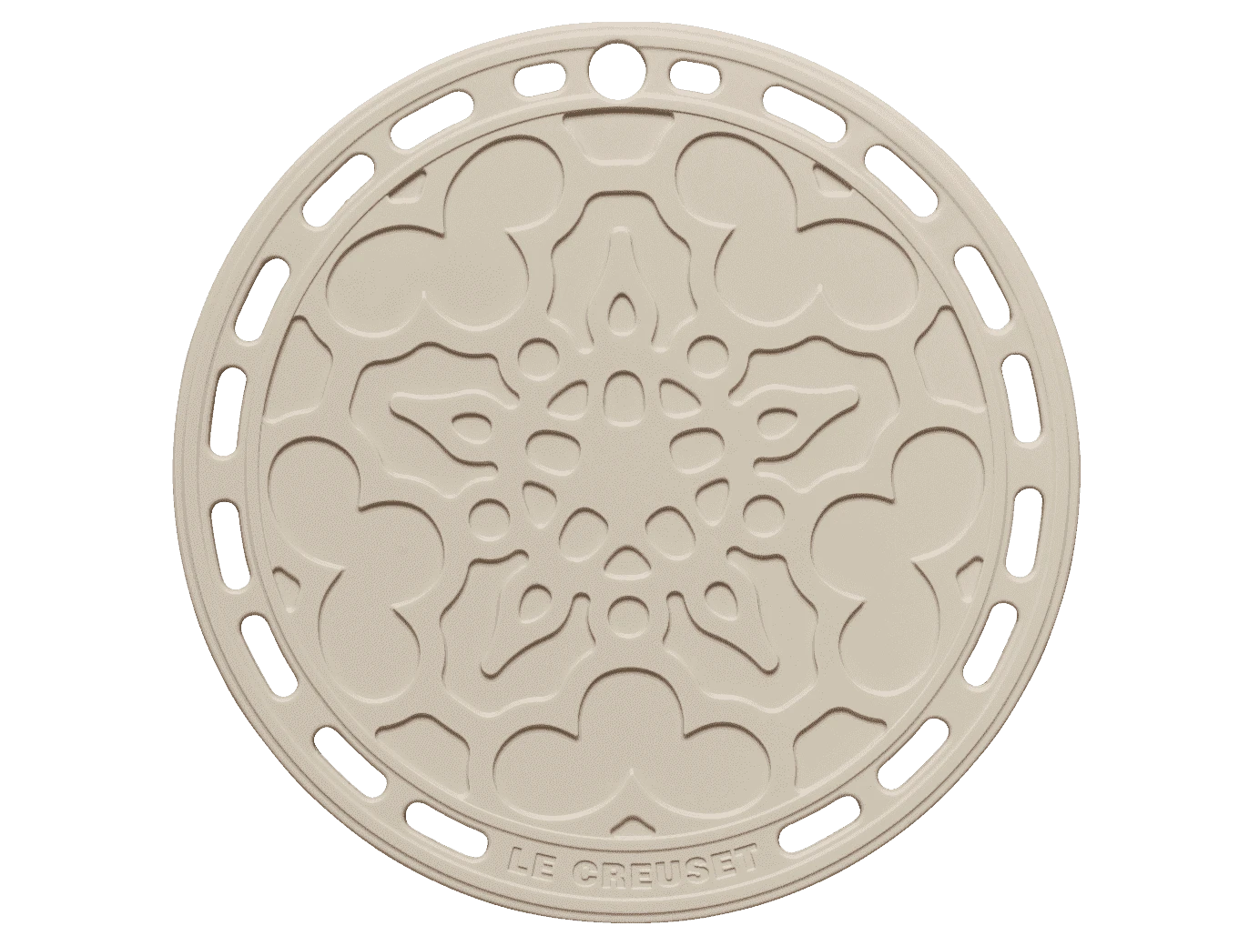 Le Creuset Pannenonderzetter ø 20 Cm Silicone Meringue 3 Le Creuset Pannenonderzetter ø 20 Cm Silicone Meringue