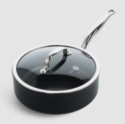 Greenpan Barcelona Pro Sauteerpan Met Keramische Laag En Glasdeksel ΓΈ 28 Cm