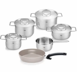 Fissler Pure Collection Pannenset Met Ceratal Koekenpan Rvs 6-delig