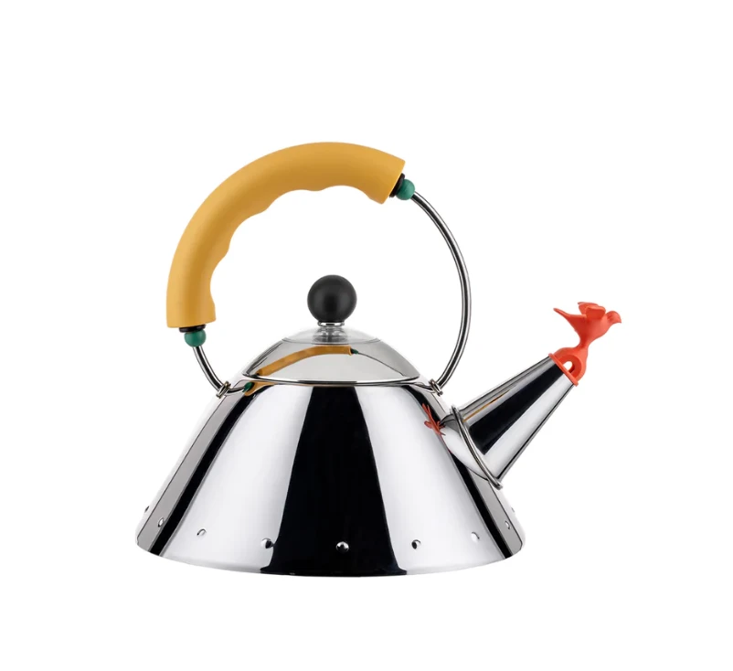 Alessi Michael Graves Fluitketel 1 Liter Rvs Geel 3 Alessi Michael Graves Fluitketel 1 Liter Rvs Geel